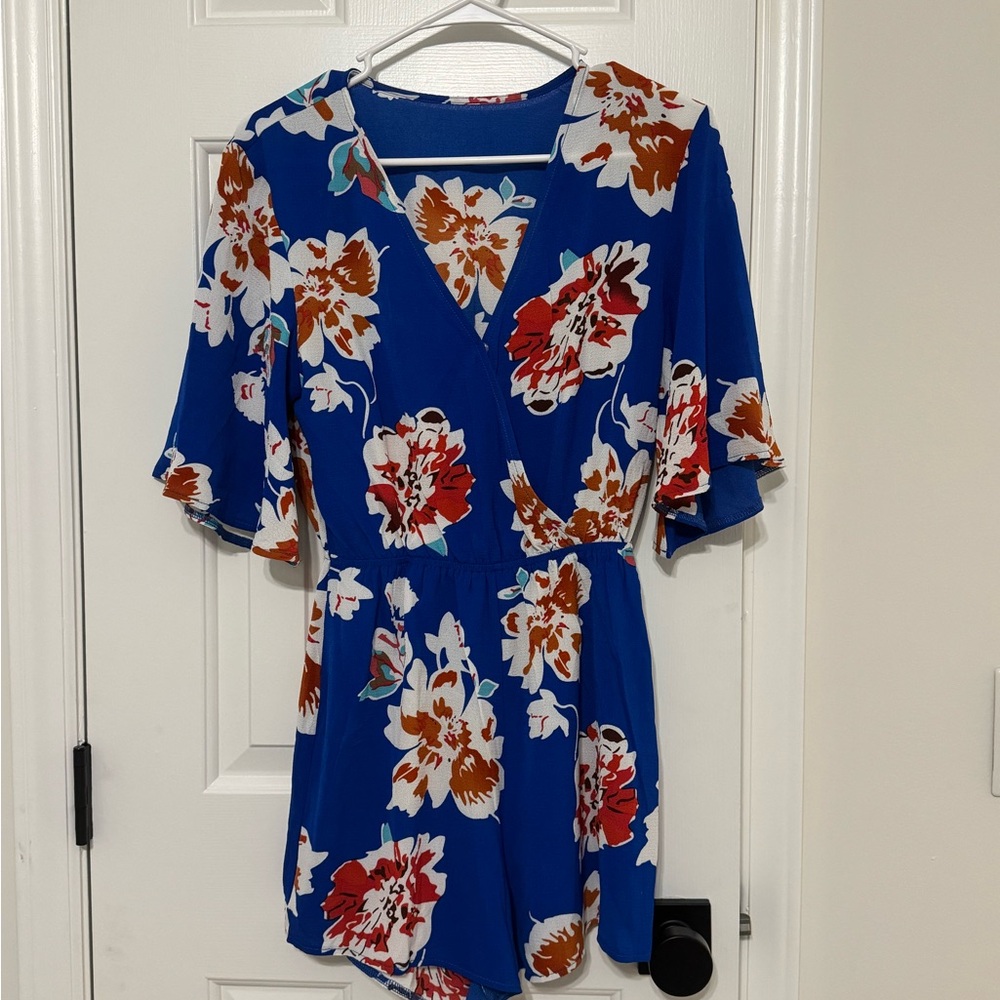 Floral Wrap Romper